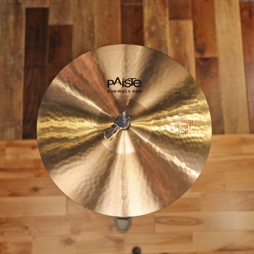 PAISTE 14 FORMULA 602 MEDIUM HI HATS HI HAT CYMBAL PAIR Drumazon