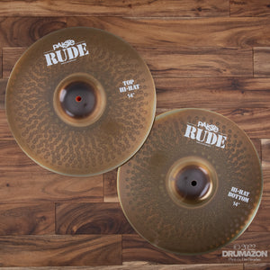 PAISTE 14" RUDE HI-HAT CYMBALS (PAIR)