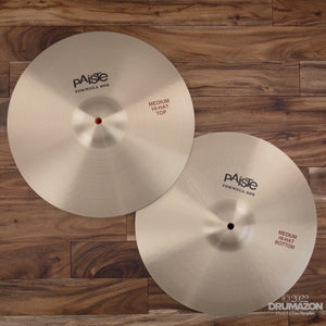 PAISTE 15" FORMULA 602 MEDIUM HI-HATS (HI-HAT CYMBAL PAIR)