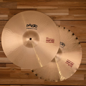 PAISTE 15" FORMULA 602 SOUND EDGE HI-HAT CYMBALS