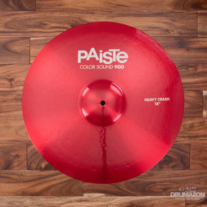 PAISTE 18" 900 COLOR SOUND SERIES RED HEAVY CRASH CYMBAL