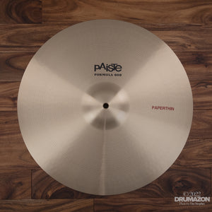 PAISTE 18" FORMULA 602 PAPER THIN CRASH CYMBAL