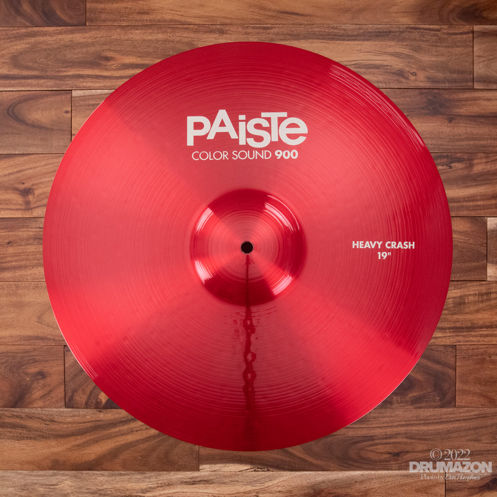 Red　Color　PAiSTe　Sound　900　Crash　19　ドラム