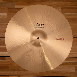 PAISTE 20" FORMULA 602 PAPER THIN CRASH CYMBAL