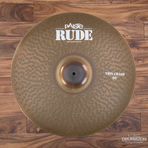 PAISTE 20" RUDE THIN CRASH CYMBAL