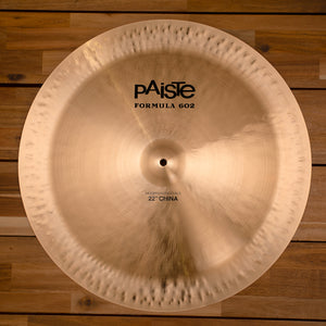 PAISTE 22" FORMULA 602 MODERN ESSENTIALS CHINA CYMBAL