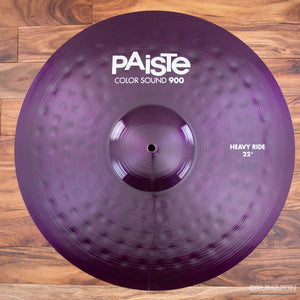 PAISTE 22" 900 COLOR SOUND SERIES PURPLE HEAVY RIDE CYMBAL