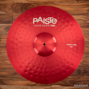 PAISTE 22" 900 COLOR SOUND SERIES RED HEAVY RIDE CYMBAL SN0222