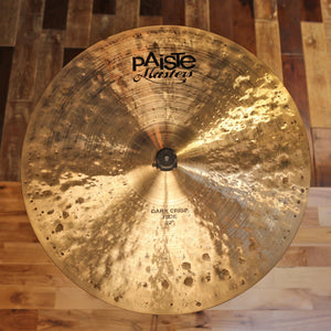 PAISTE 22" MASTERS DARK CRISP RIDE CYMBAL