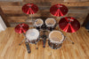 PAISTE 900 COLOR SOUND SERIES RED MEDIUM EXTENDED CYMBAL PACK (EVEN SIZES)