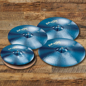 PAISTE 900 COLOR SOUND SERIES BLUE MEDIUM EXTENDED CYMBAL PACK