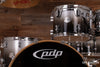 PACIFIC PDP PLATINUM SERIES MAPLE 4 PIECE DRUM KIT, TITANIUM METALLIC TO BLACK FADE