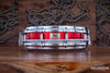PEARL 21ST ANNIVERSARY 14 X 3.5 FREE FLOATING SYSTEM RED HAMMERED BRASS PICCOLO SNARE DRUM (PRE-LOVED)