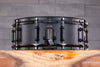 PEARL 14 X 5.5 ULTRACAST CAST FORMED ALUMINIUM SNARE DRUM, BLACK LACQUERED, (PRE-LOVED)