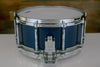 PEARL 14 X 6.5 FFS FREE FLOATING SYSTEM MAPLE SNARE DRUM, SHEER BLUE (PRE-LOVED)