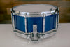 PEARL 14 X 6.5 FFS FREE FLOATING SYSTEM MAPLE SNARE DRUM, SHEER BLUE (PRE-LOVED)