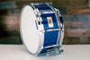 PEARL 14 X 6.5 FFS FREE FLOATING SYSTEM MAPLE SNARE DRUM, SHEER BLUE (PRE-LOVED)