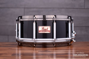 PEARL 14 X 6.5 FREE FLOATING MAPLE SNARE DRUM, PIANO BLACK (PRE-LOVED)