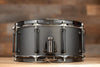 PEARL 14 X 6.5 ULTRACAST CAST FORMED ALUMINIUM SNARE DRUM, BLACK LACQUERED, (PRE-LOVED)
