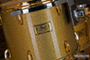 PEARL CLASSIC MAPLE 4 PIECE DRUM KIT CUSTOM MADE FOR STEVE WHITE, GOLD SPARKLE, GOLD FITTINGS