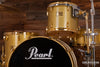 PEARL CLASSIC MAPLE 4 PIECE DRUM KIT CUSTOM MADE FOR STEVE WHITE, GOLD SPARKLE, GOLD FITTINGS