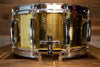 PEARL CUSTOM CLASSIC SERIES 14 X 6.5 HAMMERED BRASS SNARE DRUM, MADE IN JAPAN, CIRCA 1992 - 1994 (PRE-LOVED)