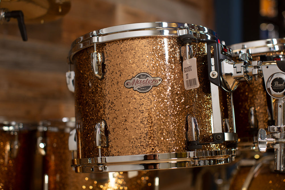 PEARL MASTERS BCX BIRCH 7 PIECE DRUM KIT GOLDEN BRONZE GLITTER