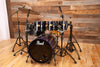 PEARL MASTERS MMX 6 PIECE DRUM KIT, MIDNIGHT FADE LACQUER PLUS BLACK HARDWARE PACK (PRE-LOVED)