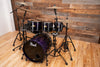 PEARL MASTERS MMX 6 PIECE DRUM KIT, MIDNIGHT FADE LACQUER PLUS BLACK HARDWARE PACK (PRE-LOVED)