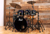 PEARL MASTERS MMX 6 PIECE DRUM KIT, MIDNIGHT FADE LACQUER PLUS BLACK HARDWARE PACK (PRE-LOVED)