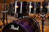 PEARL MASTERS MMX 6 PIECE DRUM KIT, MIDNIGHT FADE LACQUER PLUS BLACK HARDWARE PACK (PRE-LOVED)