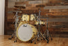 PEARL MASTERWORKS COLLECTORS EDITION 5 PIECE DRUM KIT, IRIDESCENT WHITE SPARKLE, GOLD FITTINGS (PRE-LOVED)