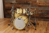 PEARL MASTERWORKS COLLECTORS EDITION 5 PIECE DRUM KIT, IRIDESCENT WHITE SPARKLE, GOLD FITTINGS (PRE-LOVED)