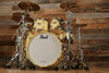 PEARL MASTERWORKS COLLECTORS EDITION 5 PIECE DRUM KIT, IRIDESCENT WHITE SPARKLE, GOLD FITTINGS (PRE-LOVED)