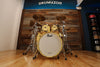 PEARL MASTERWORKS COLLECTORS EDITION 5 PIECE DRUM KIT, IRIDESCENT WHITE SPARKLE, GOLD FITTINGS (PRE-LOVED)