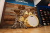 PEARL MASTERWORKS COLLECTORS EDITION 5 PIECE DRUM KIT, IRIDESCENT WHITE SPARKLE, GOLD FITTINGS (PRE-LOVED)