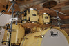 PEARL MASTERWORKS COLLECTORS EDITION 5 PIECE DRUM KIT, IRIDESCENT WHITE SPARKLE, GOLD FITTINGS (PRE-LOVED)