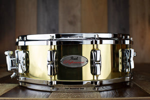 14 x 6.5 Pearl Brass Free Floating Snare - Pre-owned