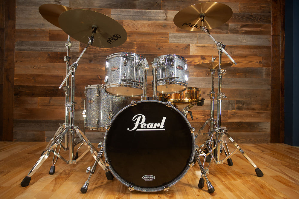 PEARL REFERENCE SERIES 4 PIECE DRUM KIT, CRYSTAL RAIN (PRE-LOVED) – Drumazon