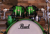 PEARL REFERENCE 4 PIECE DRUM KIT, EMERALD FADE, BLACK FITTINGS
