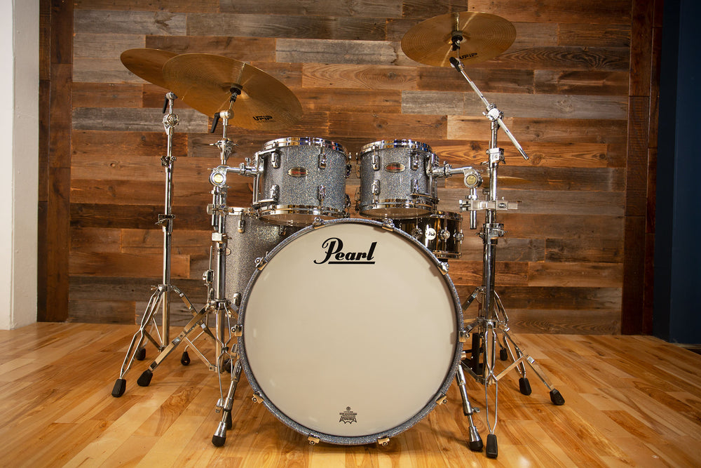 PEARL REFERENCE SERIES 4 PIECE DRUM KIT, CRYSTAL RAIN, (PRE-LOVED) –  Drumazon