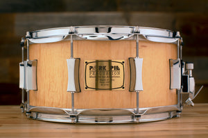 PORK PIE 14 X 6.5 30TH ANNIVERSARY WALNUT SNARE DRUM, CURLY MAPLE VENEER (PRE-LOVED)