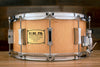 PORK PIE 14 X 6.5 30TH ANNIVERSARY WALNUT SNARE DRUM, CURLY MAPLE VENEER (PRE-LOVED)