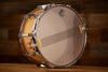 PORK PIE 14 X 6.5 30TH ANNIVERSARY WALNUT SNARE DRUM, CURLY MAPLE VENEER (PRE-LOVED)