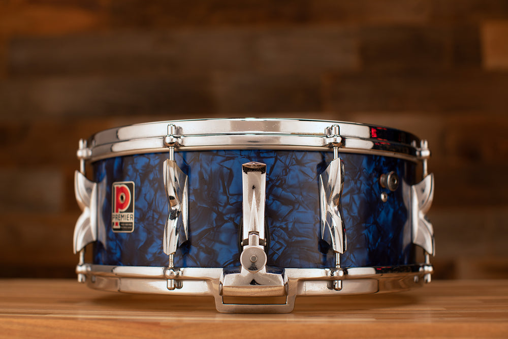 PREMIER 14 X 5.5 2001 SNARE DRUM BLUE MARINE PEARL PRE LOVED