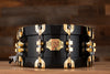 PREMIER 14 X 5.5 SIGNIA 75TH ANNIVERSARY SNARE DRUM, EBONY LACQUER, 18K GOLD HARDWARE (PRE-LOVED)