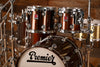 PREMIER GENISTA ORIGINAL UK MADE BIRCH, 5 PIECE DRUM KIT, BRONZE SPARKLE LACQUER (PRE-LOVED)