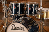 PREMIER GENISTA ORIGINAL UK MADE BIRCH, 5 PIECE DRUM KIT, COBALT BLUE LACQUER (PRE-LOVED)