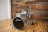 PREMIER GENISTA ORIGINAL UK MADE BIRCH, 4 PIECE DRUM KIT, SILVER SPARKLE LACQUER (PRE-LOVED)