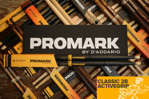 PROMARK CLASSIC 2B ACTIVEGRIP DRUM STICKS - CLOSEOUT DISCONTINUED